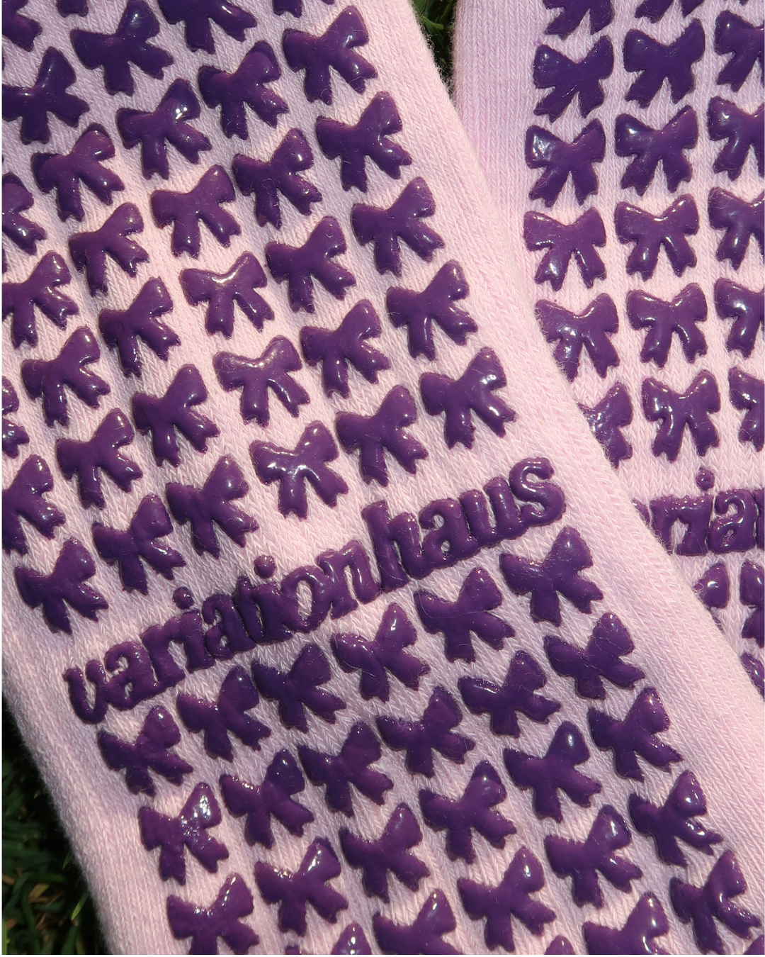 purple thursday grip socks