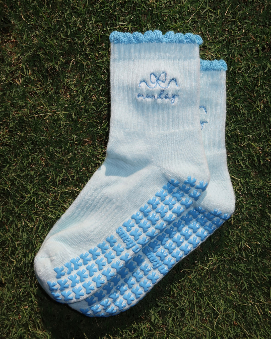 monday blues grip socks