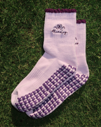 purple thursday grip socks